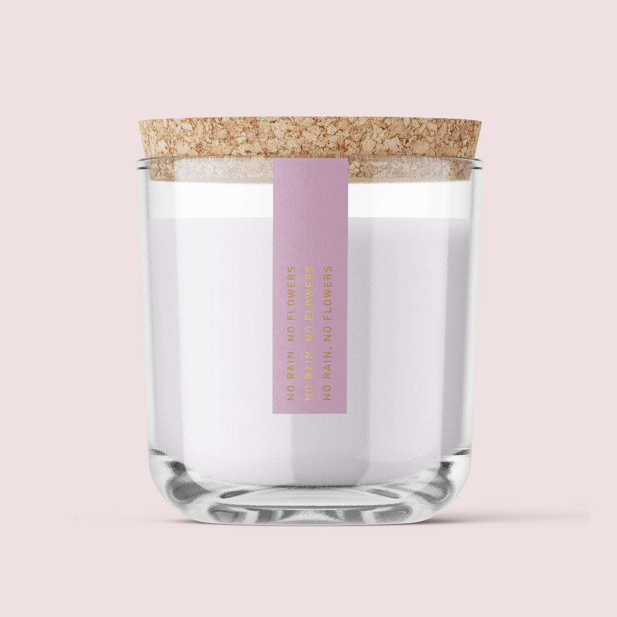 Minimalist Collection Just Because Range - NO RAIN, NO FLOWERS - SLIM label - Foil