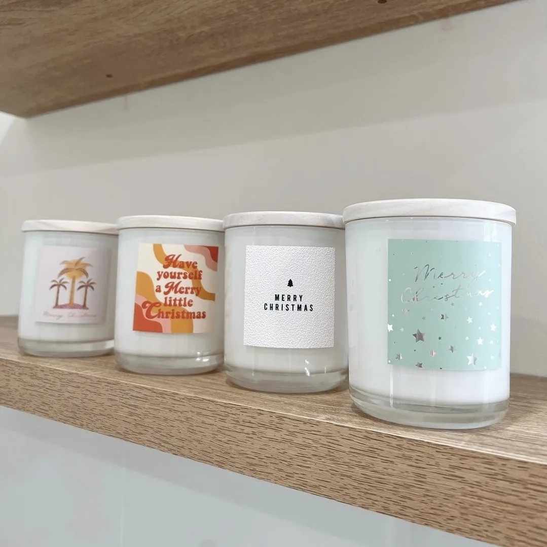 Jess Walker Christmas Vinyl Label Pack ONE (SQUARE) FOIL