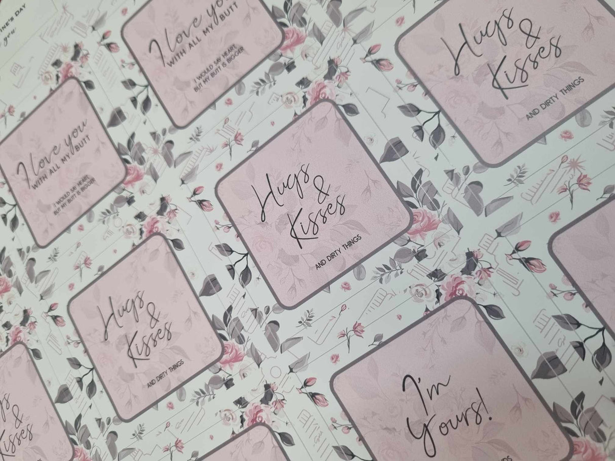 Hugs and Kisses Vinyl Label Pack