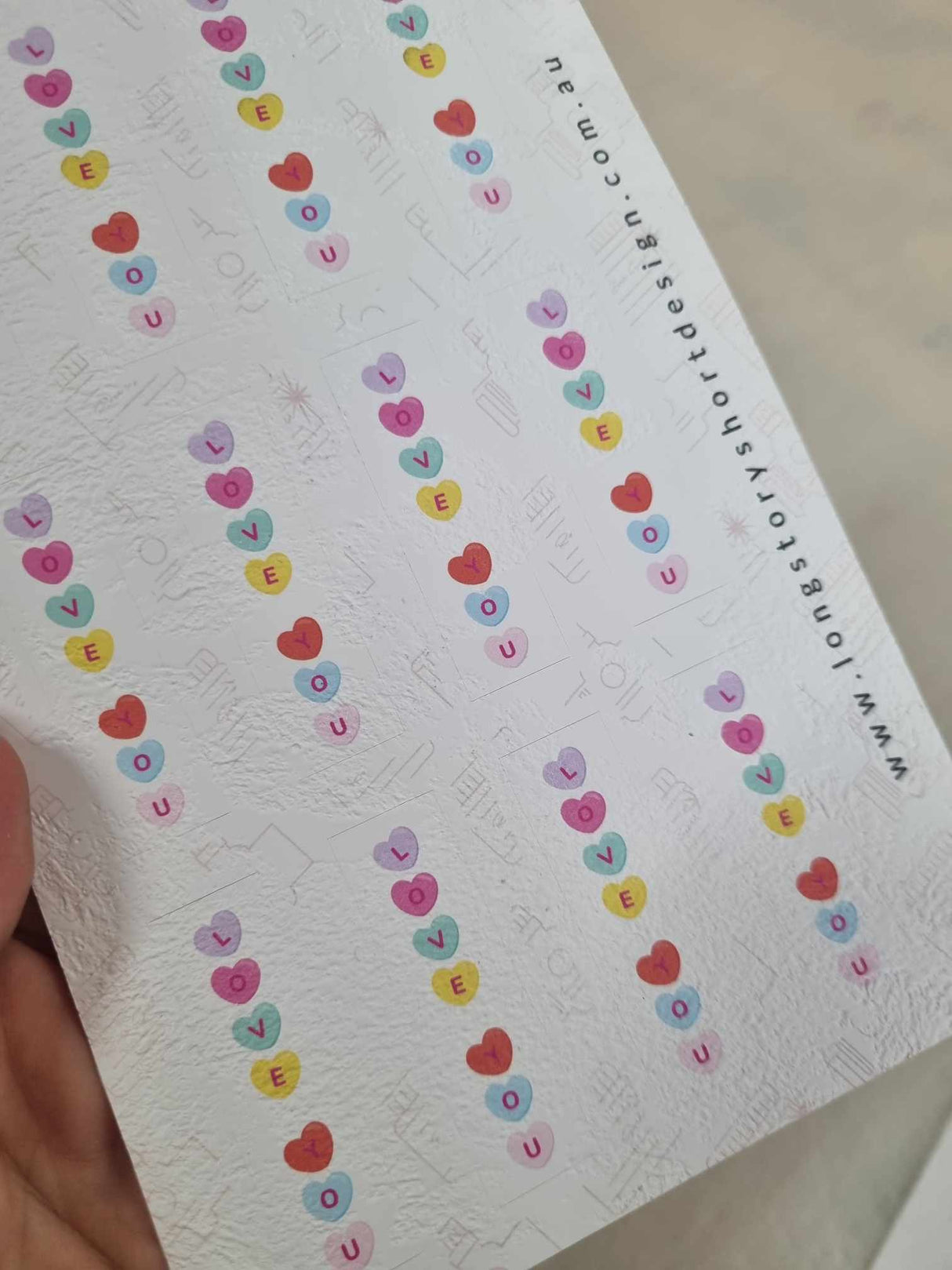 Retro Collection - Love Language Valentines - Design Eleven - Slim