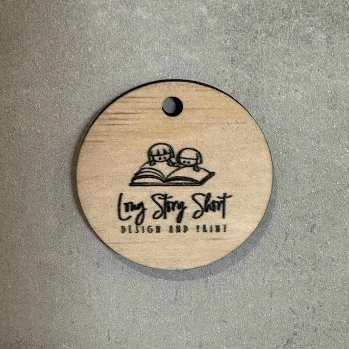 35mm Custom Printed Wooden Swing Tags (Round)