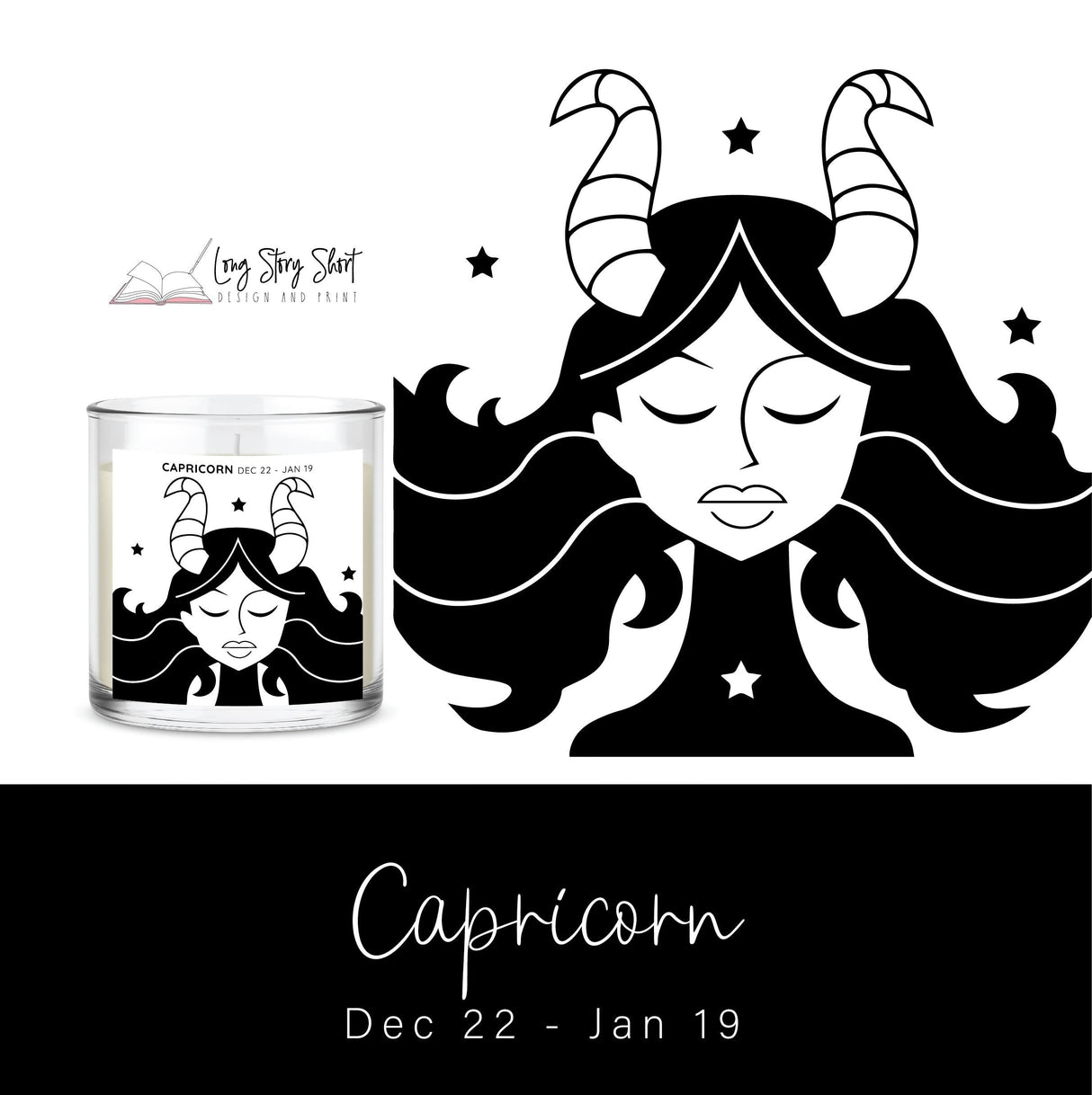 The Zodiac Girl Black Edition Vinyl Label Pack Matte/Gloss/Clear