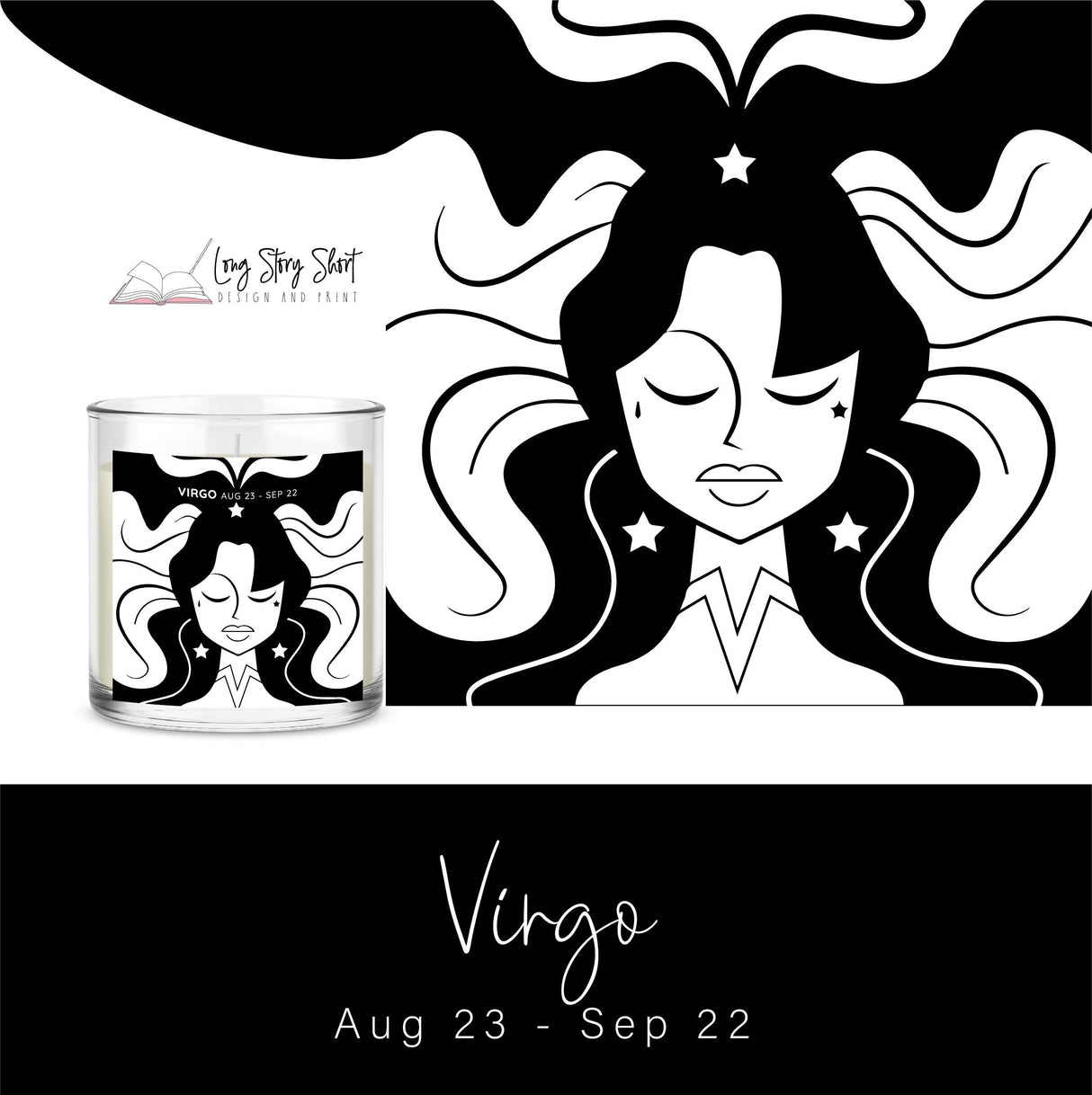 The Zodiac Girl Black Edition Vinyl Label Pack Matte/Gloss/Clear