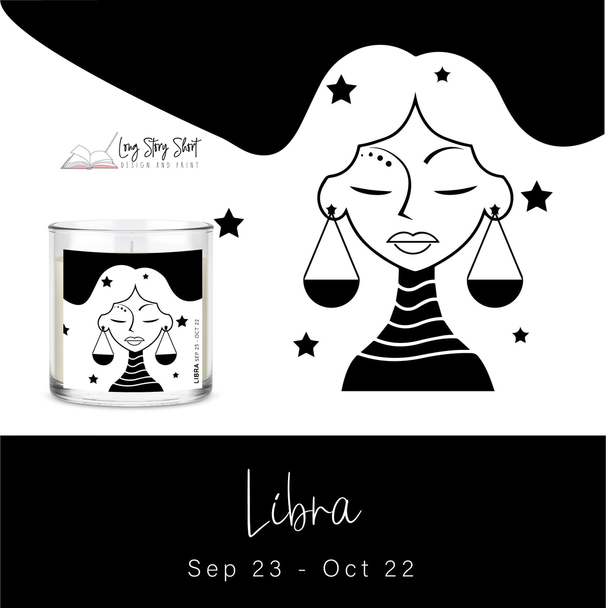 The Zodiac Girl Black Edition Vinyl Label Pack Matte/Gloss/Clear