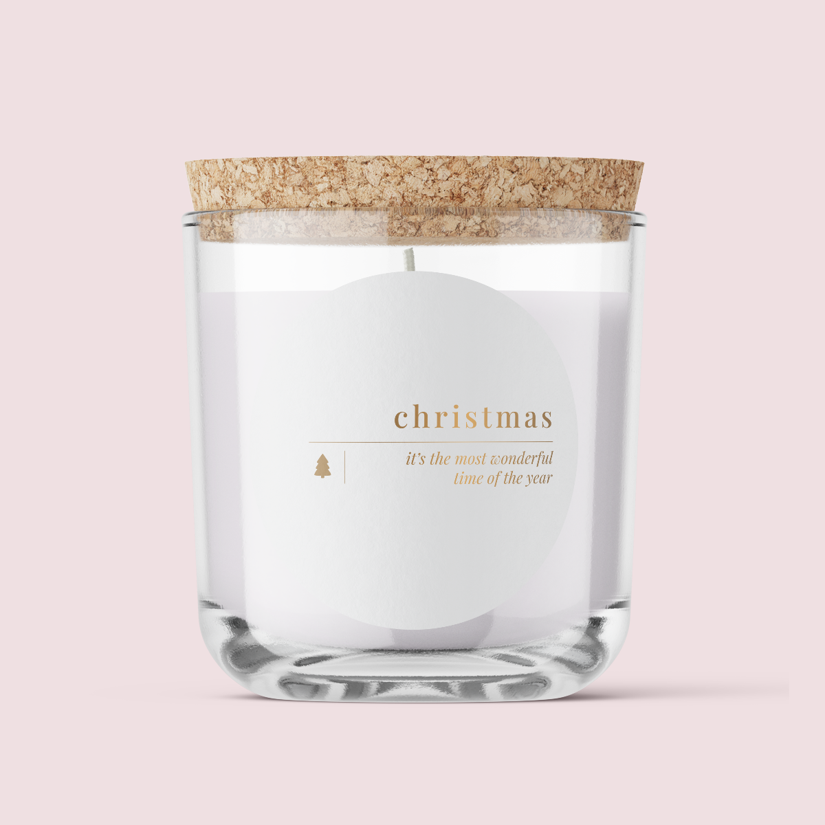 Minimalist Collection Christmas - DESIGN NINE - ROUND - FOIL