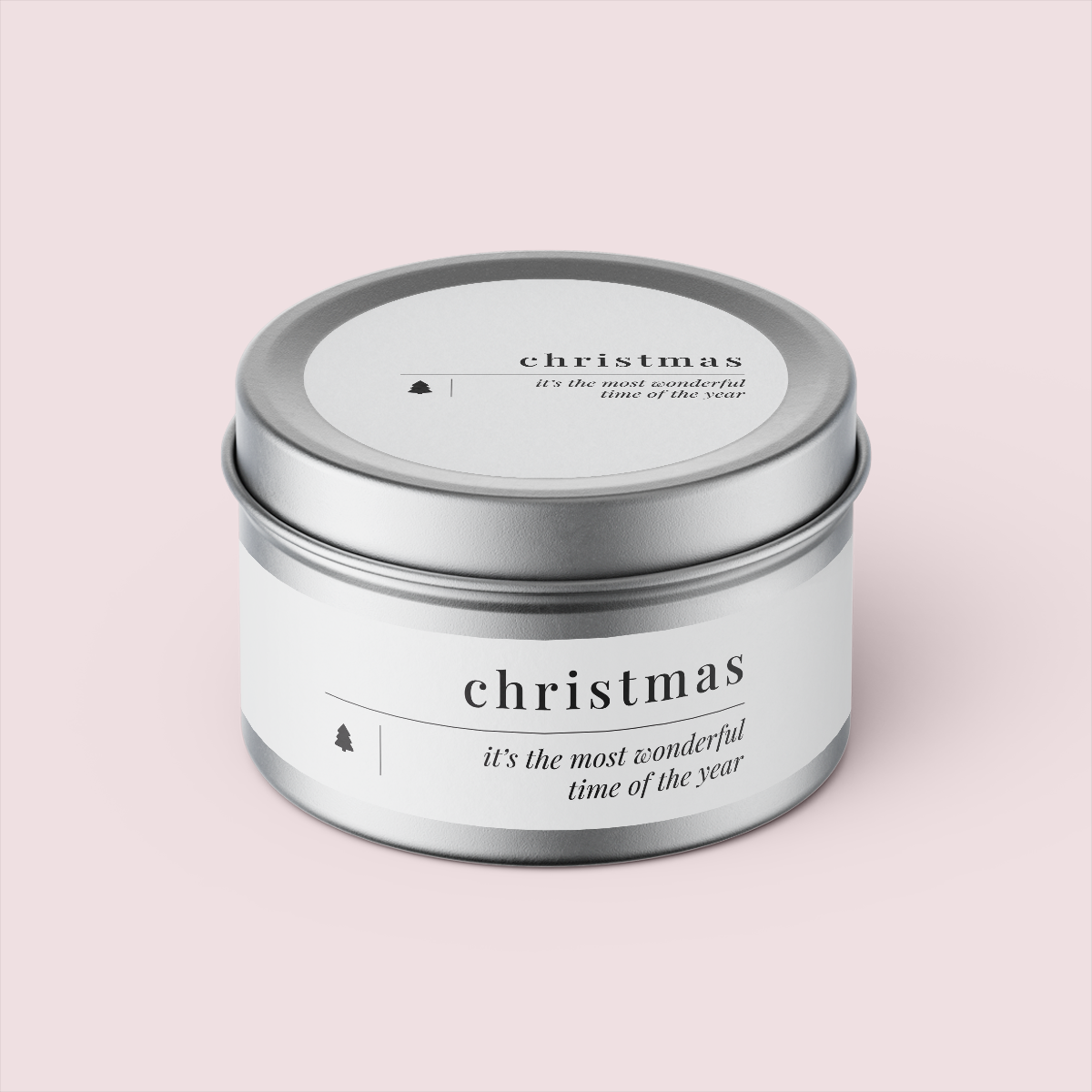 Minimalist Collection Christmas - Travel Tin Set - Design NINE - Textured