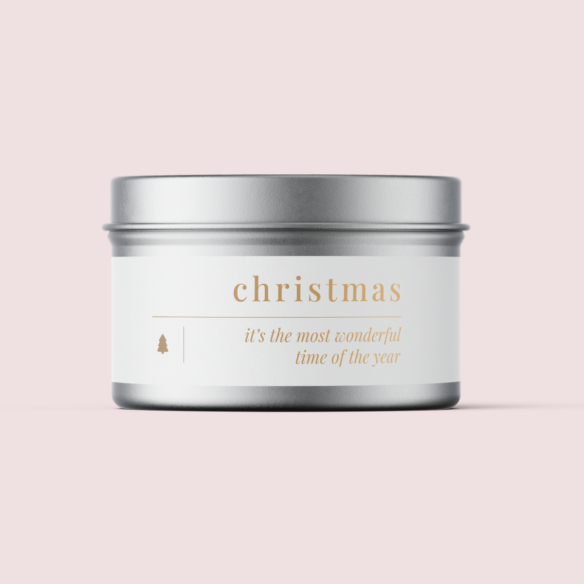 Minimalist Collection Christmas - Design NINE - Travel Tin Wrap - FOIL