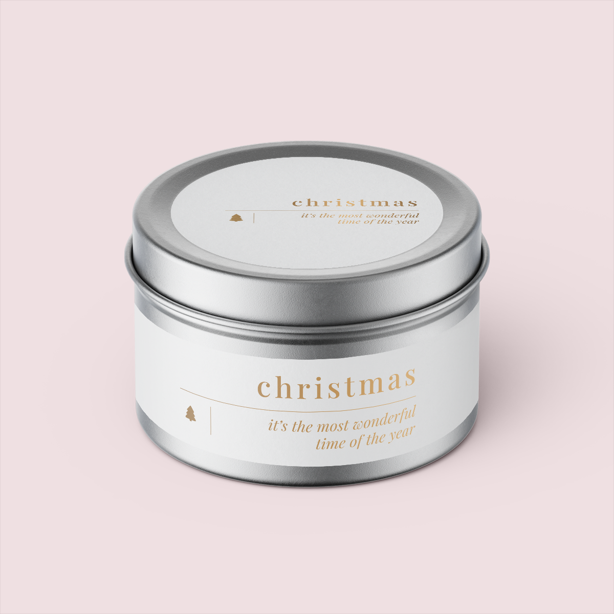 Minimalist Collection Christmas - Travel Tin Set - Design NINE - Foil