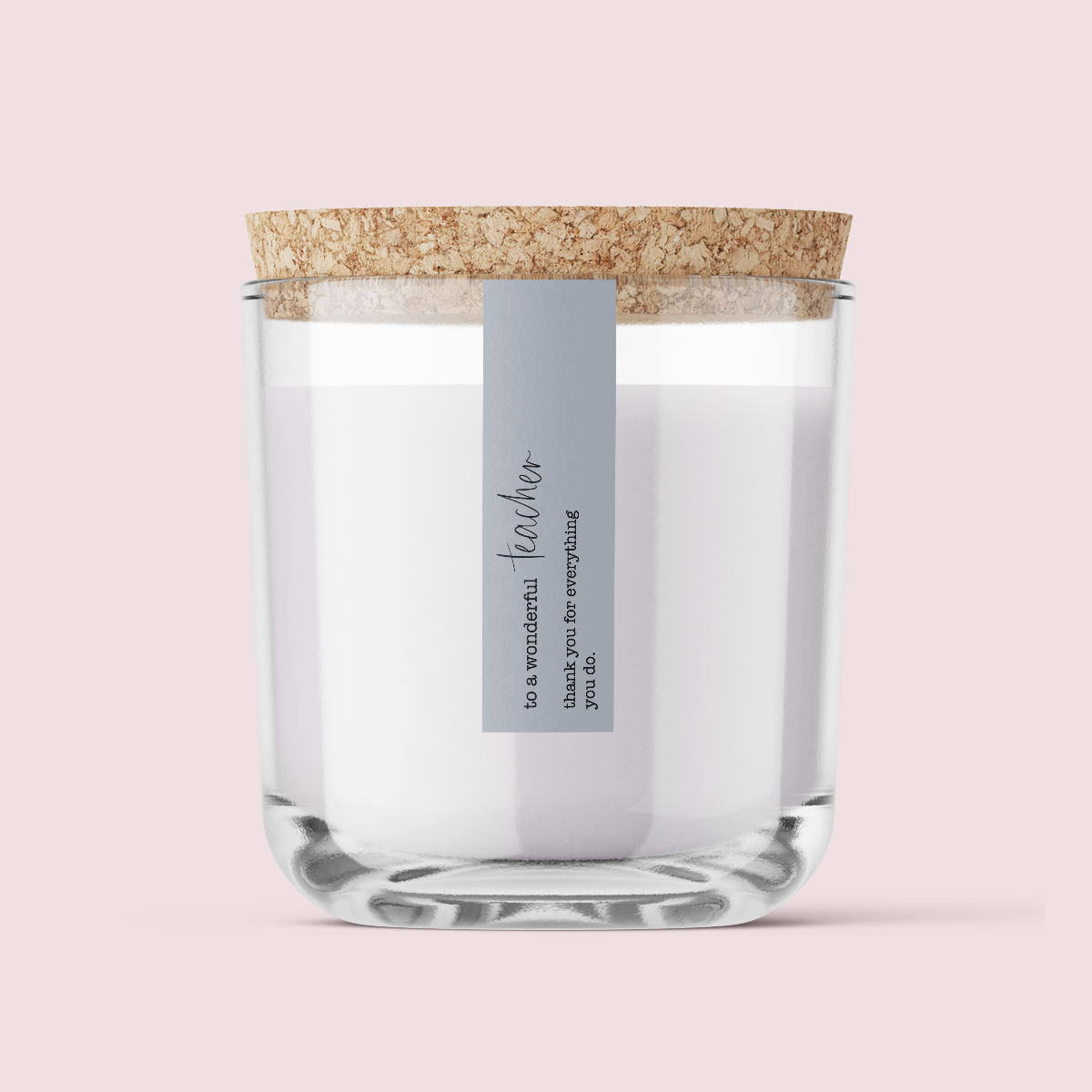 Minimalist Collection Teachers Appreciation - Design THREE - SLIM label - Matte/Gloss