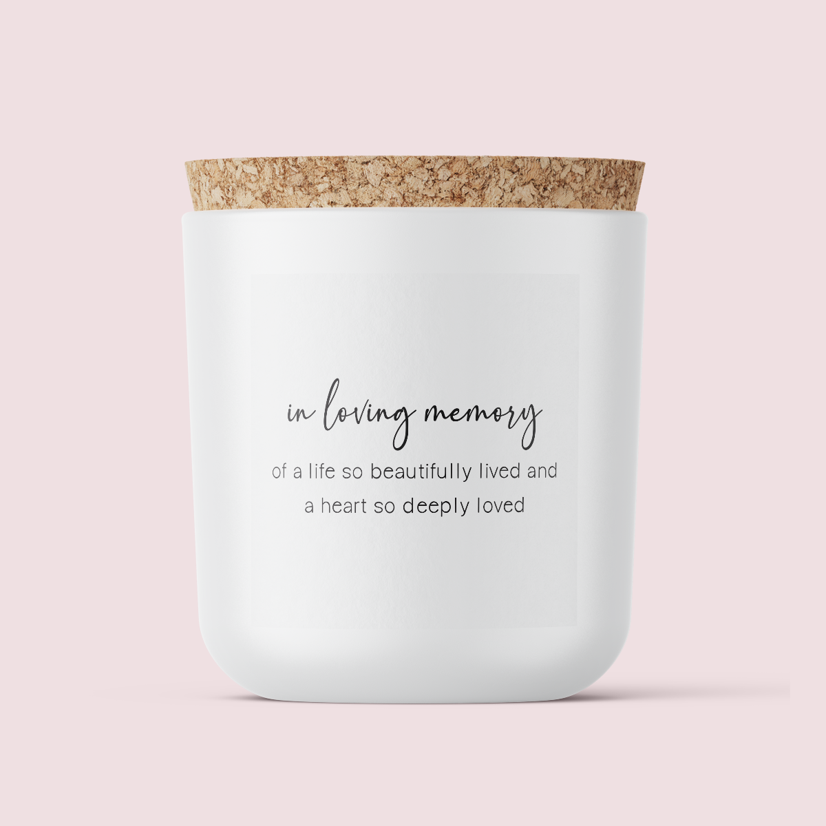 In Remembrance Range Vinyl Label Pack Design THREE Square Textured