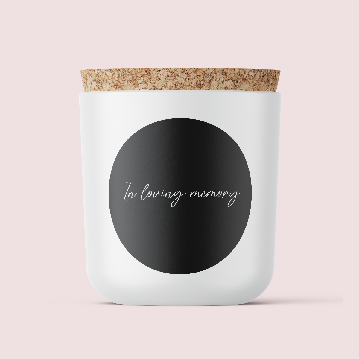 In Remembrance Range Vinyl Label Pack Design ONE Round Textured