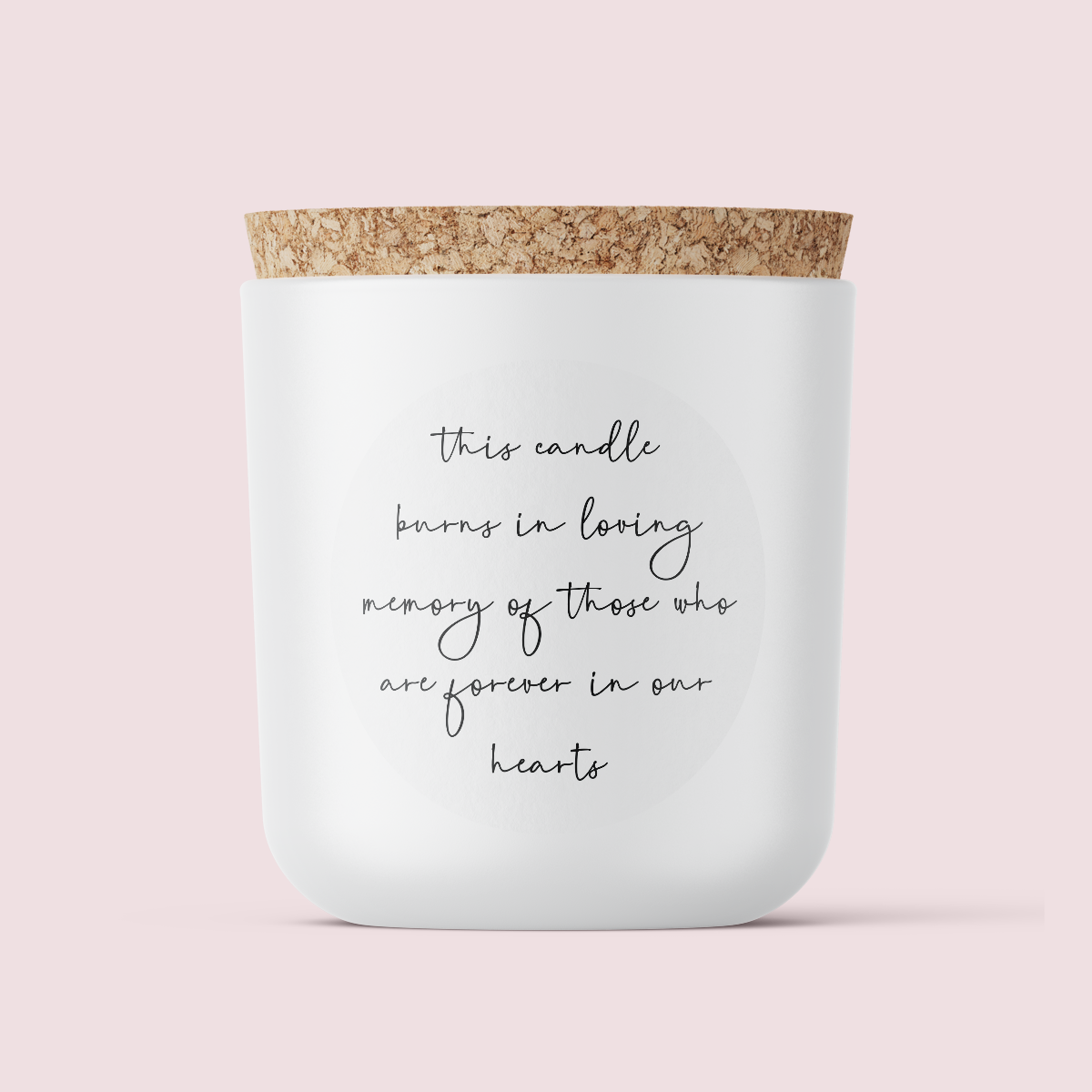 In Remembrance Range Vinyl Label Pack Design TWO Round Textured