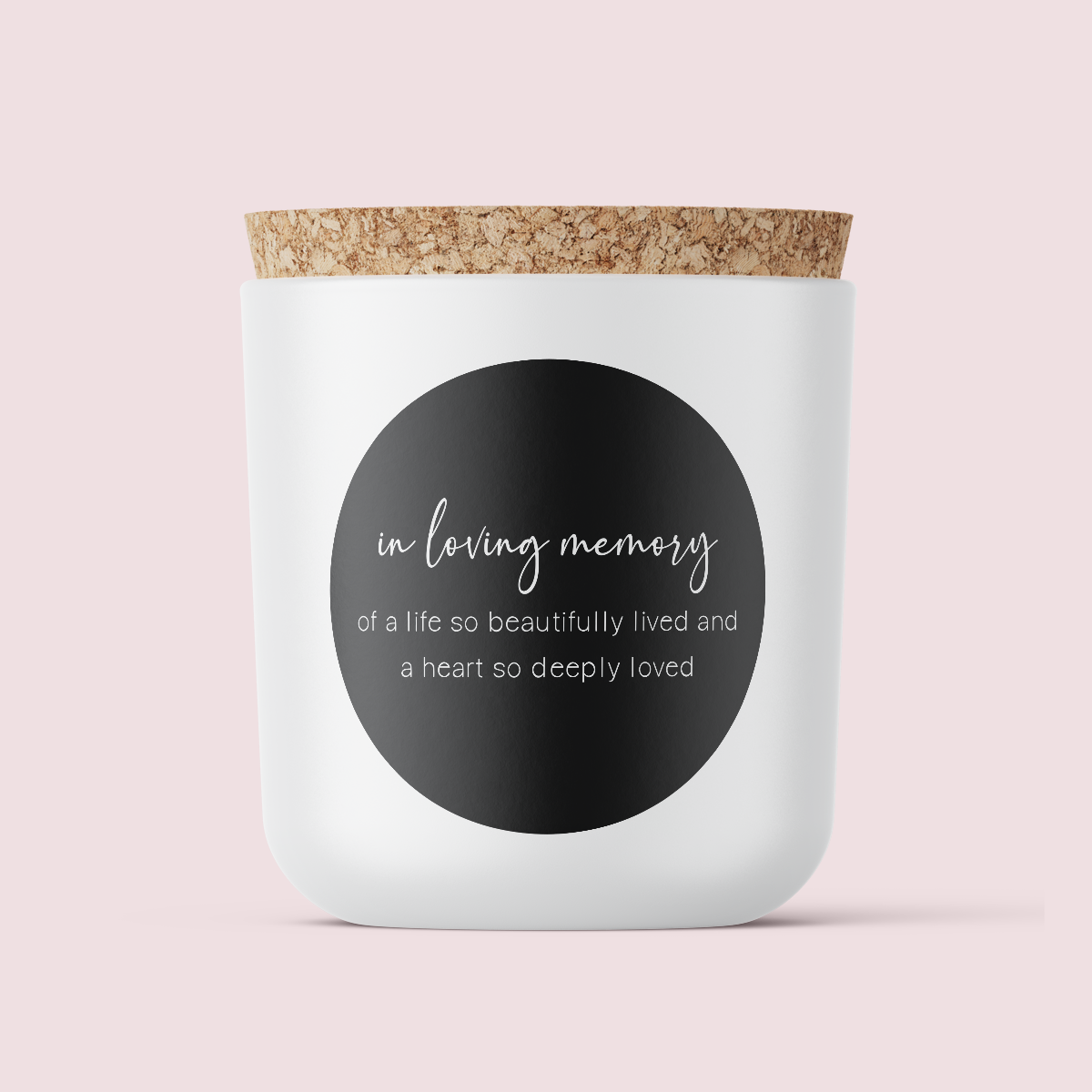 In Remembrance Range Vinyl Label Pack Design THREE Round Matte/Gloss/Clear