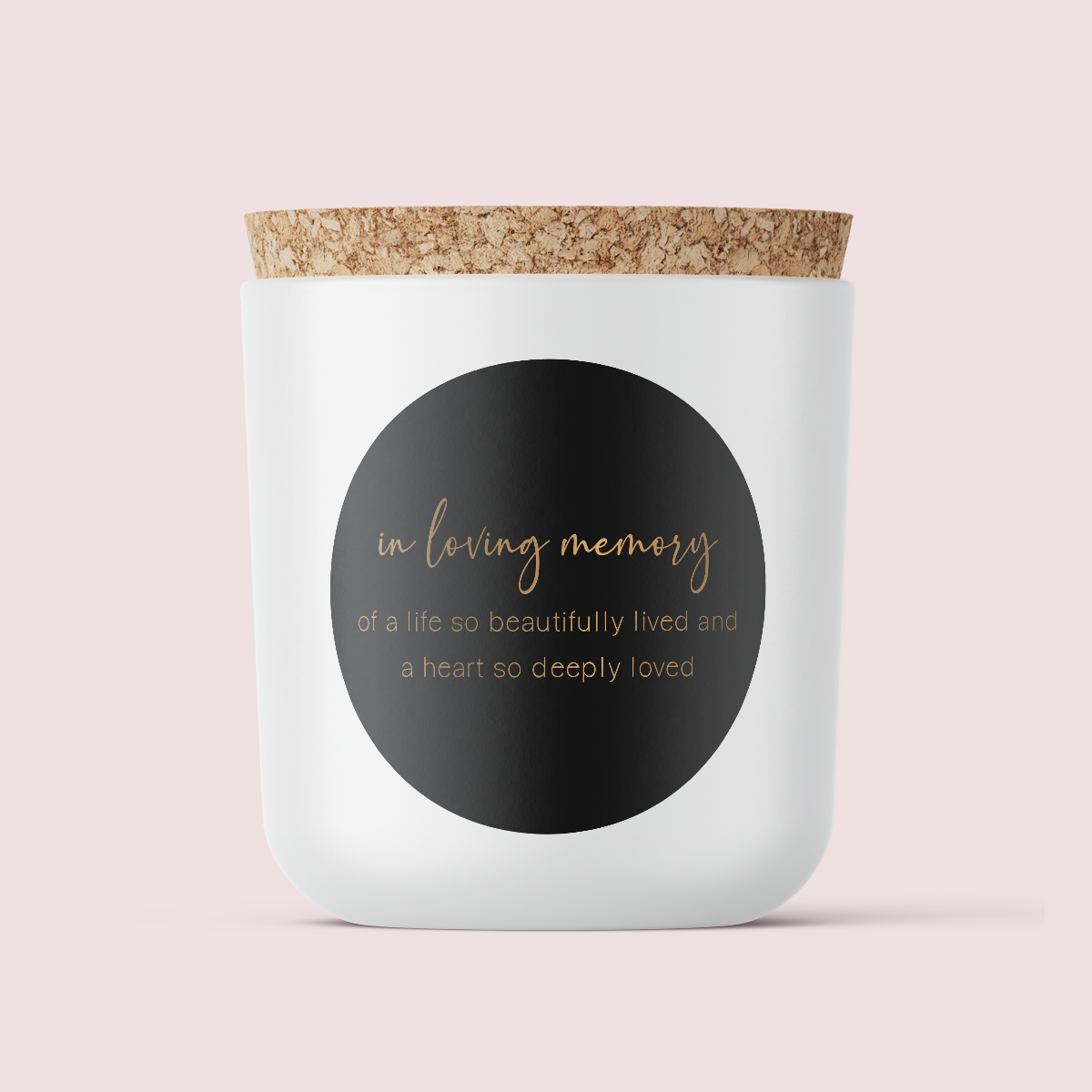 In Remembrance Range Vinyl Label Pack Design THREE Round Foil