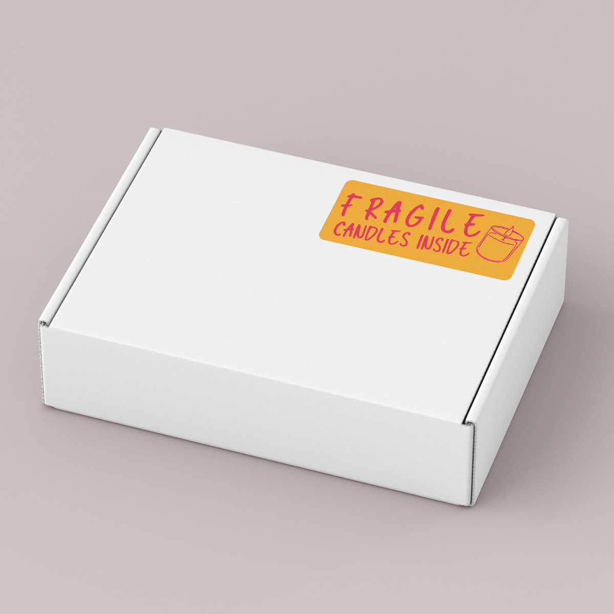Bulk Fragile Packaging Sticker Vinyl Label Packs DESIGN FOUR