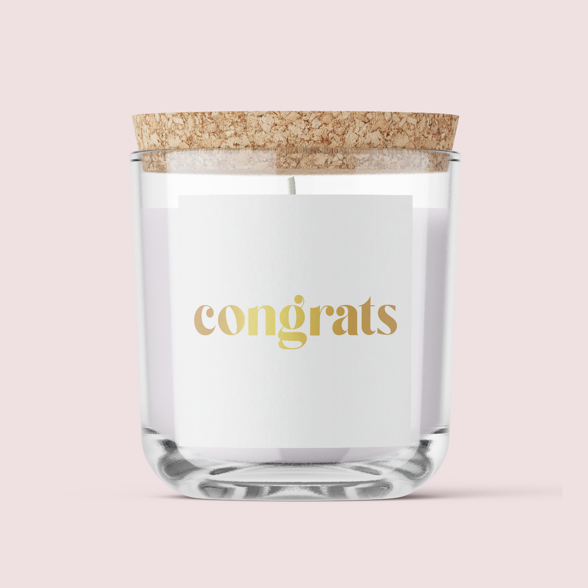 Congratulations Label Pack - Design THREE - SQUARE - FOIL