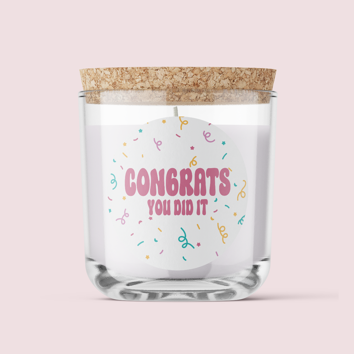 Congratulations Label Pack - Design SIX - ROUND - Matte/Gloss