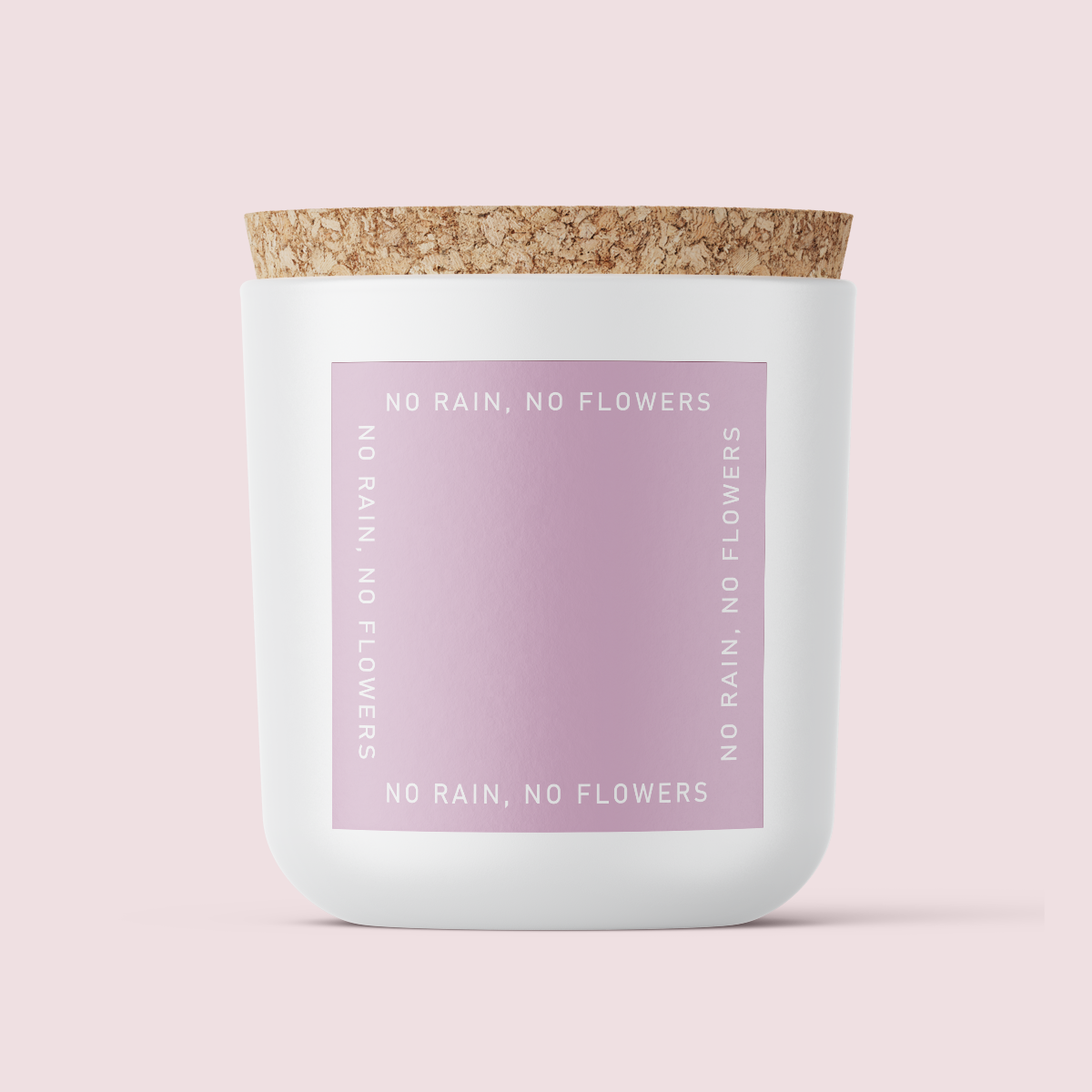 The Minimalist Collection Just Because Range - NO RAIN, NO FLOWERS - SQUARE - TEXTURED