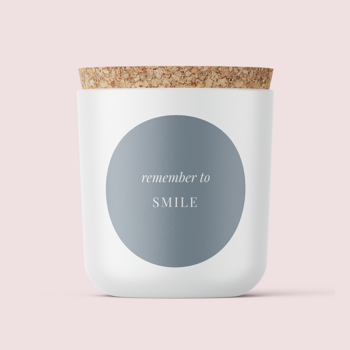 The Minimalist Collection Just Because Range - REMEMBER TO SMILE - ROUND - TEXTURED