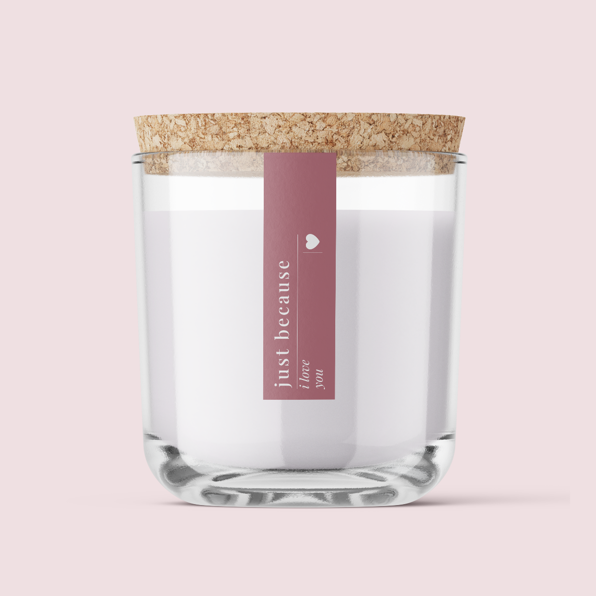 Minimalist Collection JUST BECAUSE range - JUST BECAUSE I LOVE YOU - SLIM label - Matte/Gloss