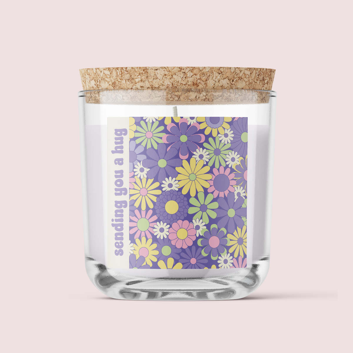 Retro Collection - Greetings edition - SENDING YOU A HUG - Square Vinyl Label Pack