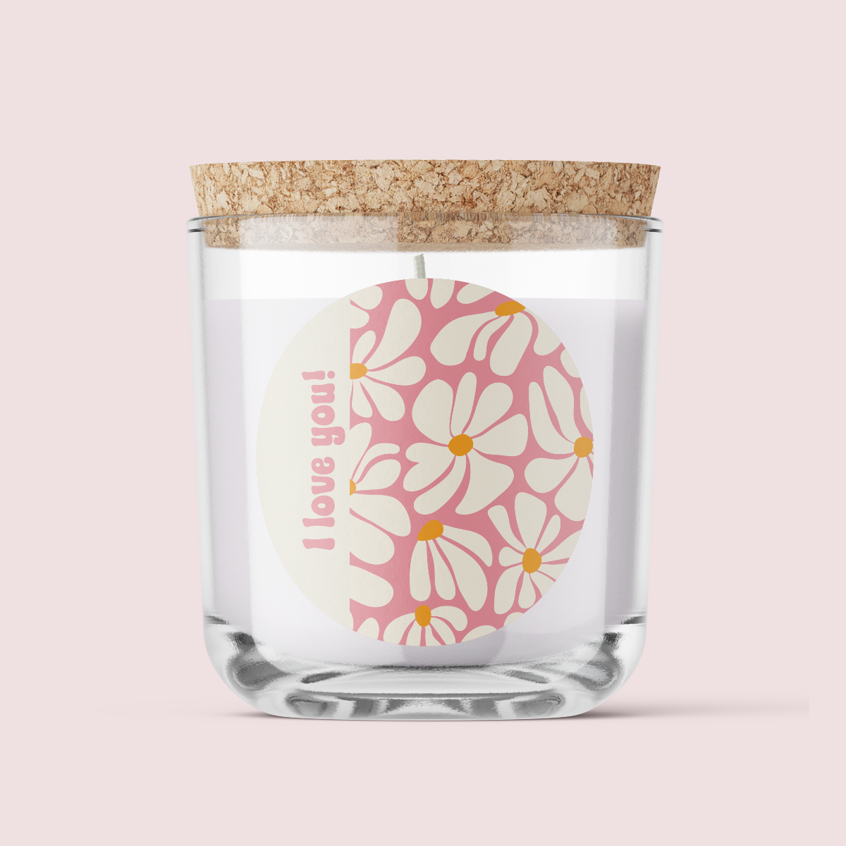 Retro Collection - Greetings edition - I LOVE YOU! - Round Vinyl Label Pack