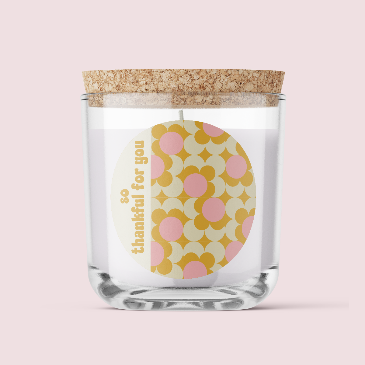 Retro Collection - Greetings edition - SO THANKFUL FOR YOU - Round Vinyl Label Pack