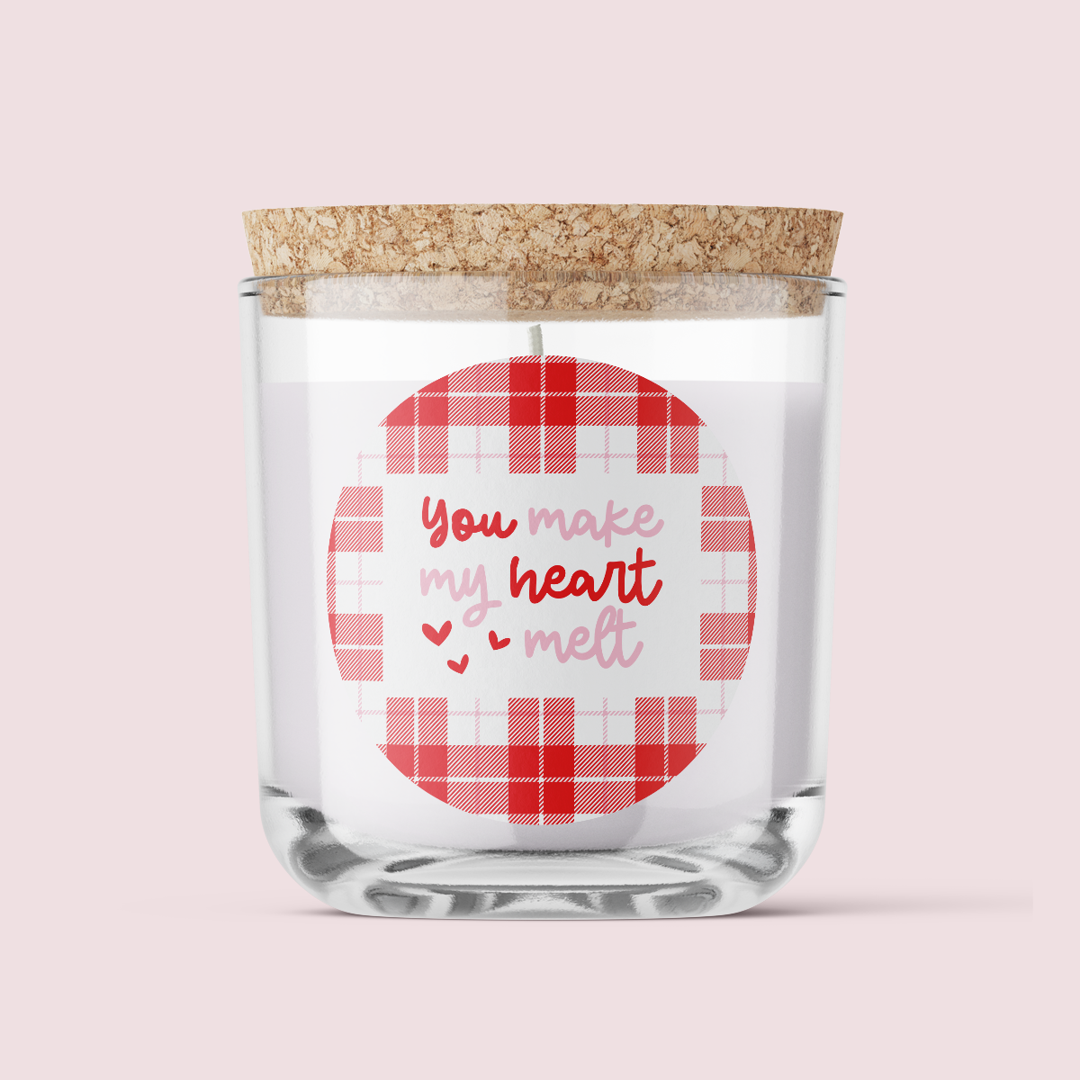 Gingham Collection - Love Language - Design Three - ROUND