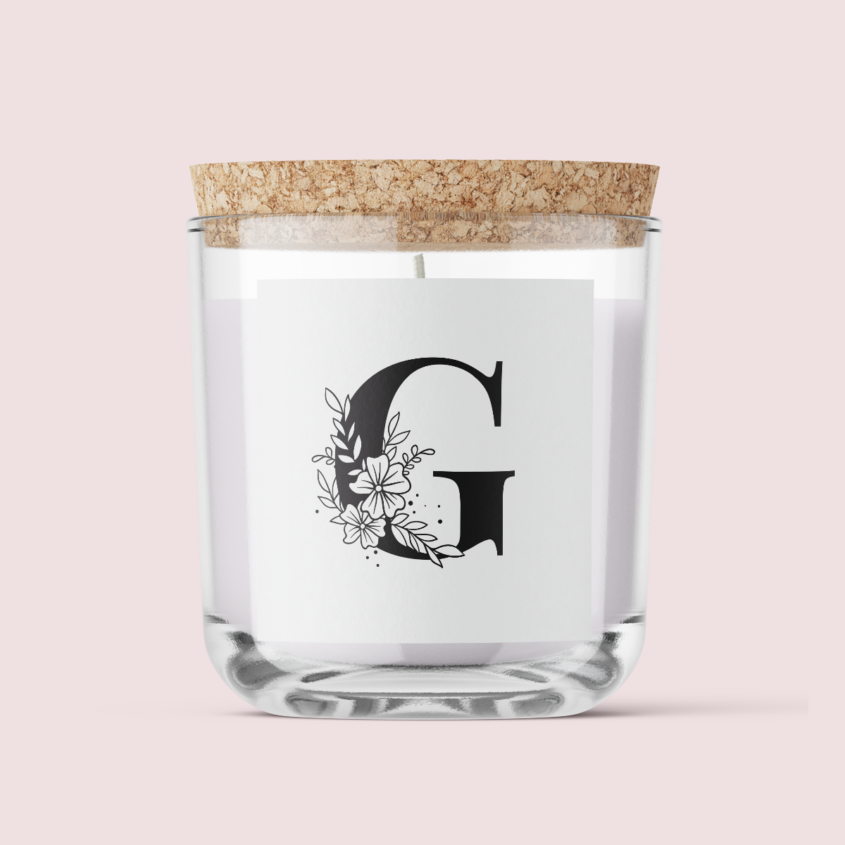 Floral Initials - Letter G - SQUARE