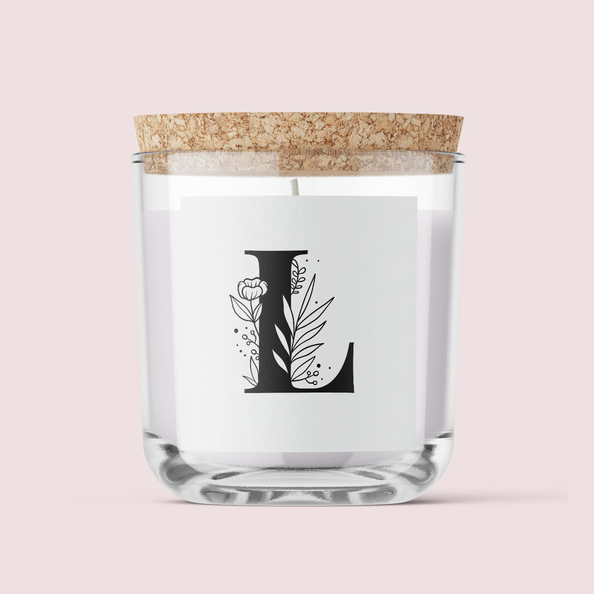 Floral Initials - Letter L - SQUARE