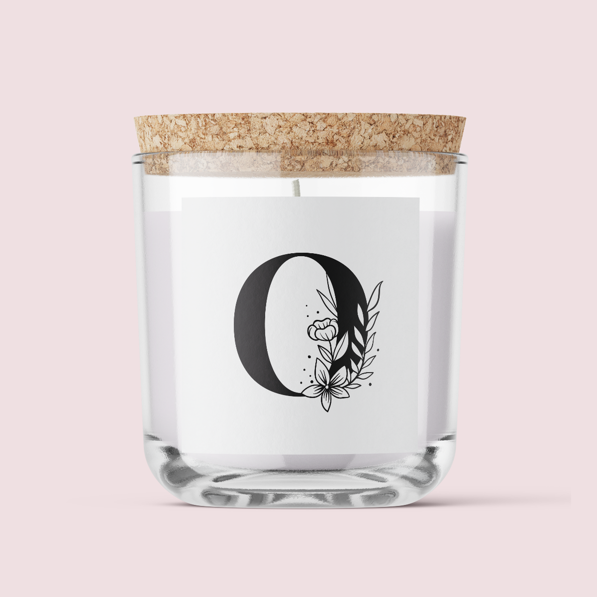 Floral Initials - Letter O - SQUARE