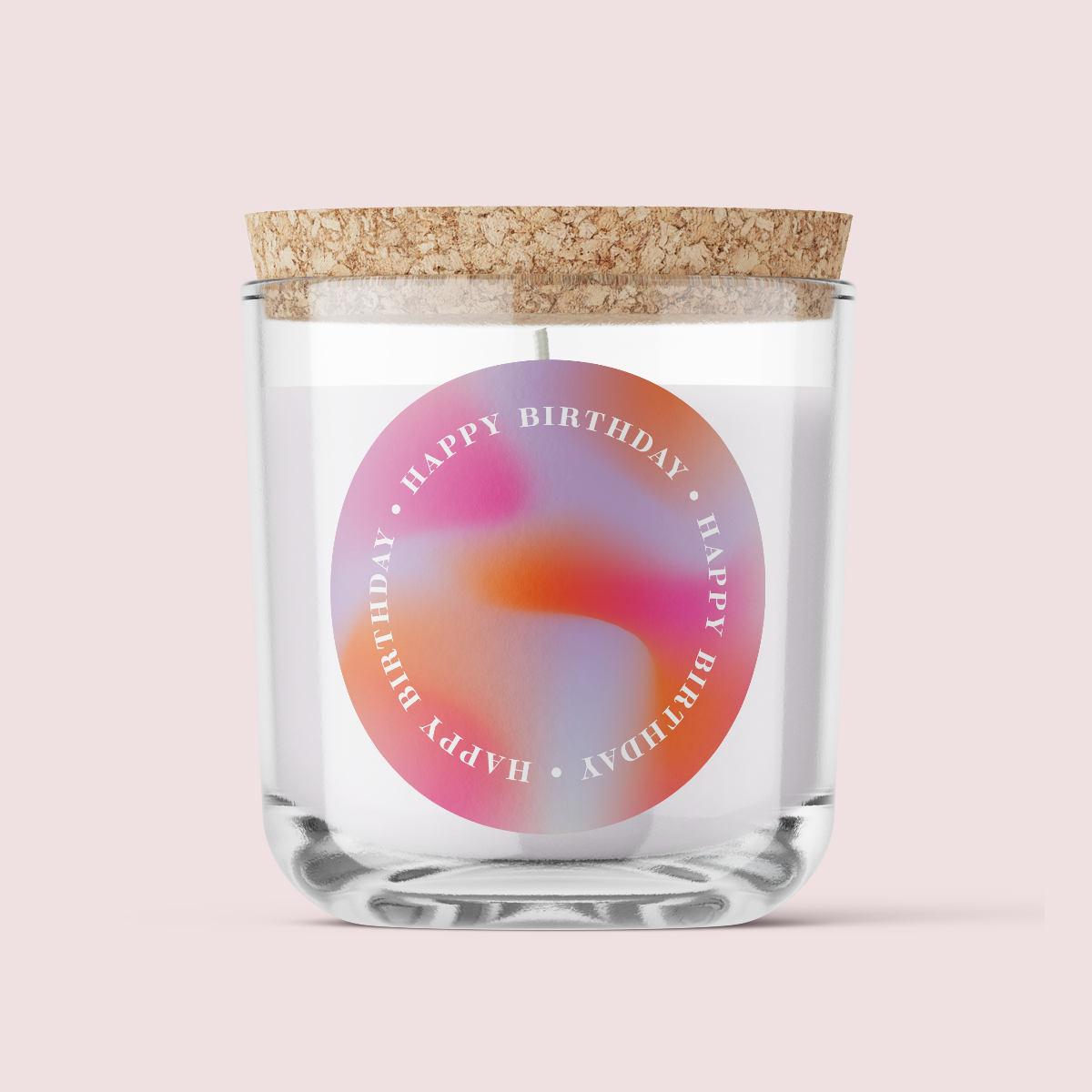 Happy Birthday Label Pack - Design FIVE - ROUND