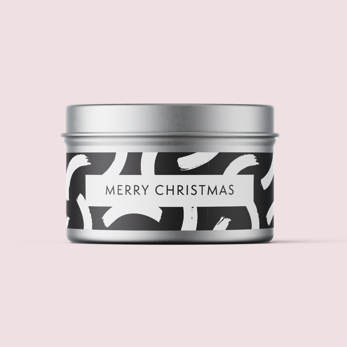 The Monochrome Collection - Christmas - Design THREE - TRAVEL TIN WRAP