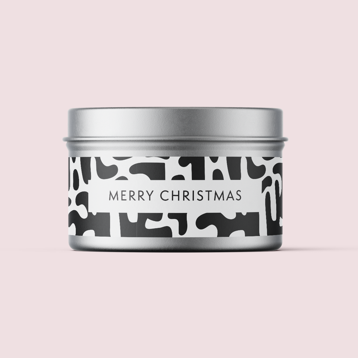 The Monochrome Collection - Christmas - Design FIVE - TRAVEL TIN WRAP