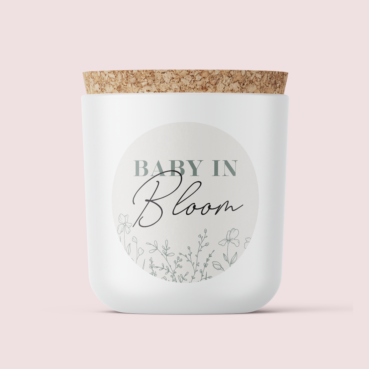Baby Shower Collection - Baby in Bloom - ROUND