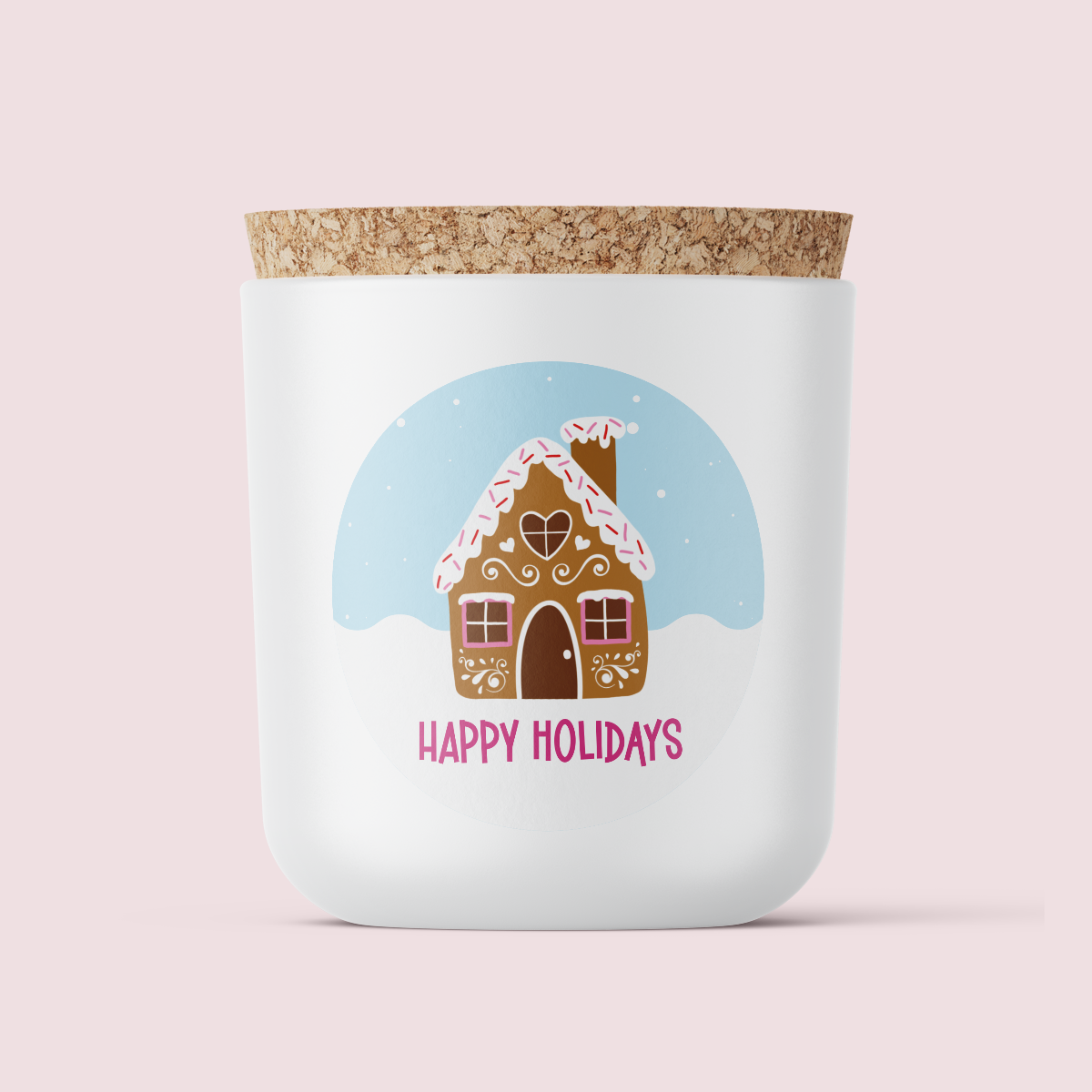 By K.Louise - Christmas Collection - Happy Holidays - ROUND