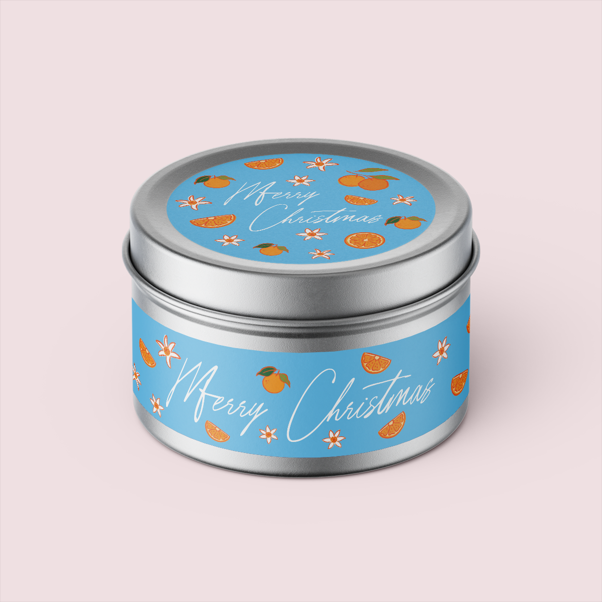 Yiscah's Pencil Box - Merry Christmas Oranges - Travel Tin Set