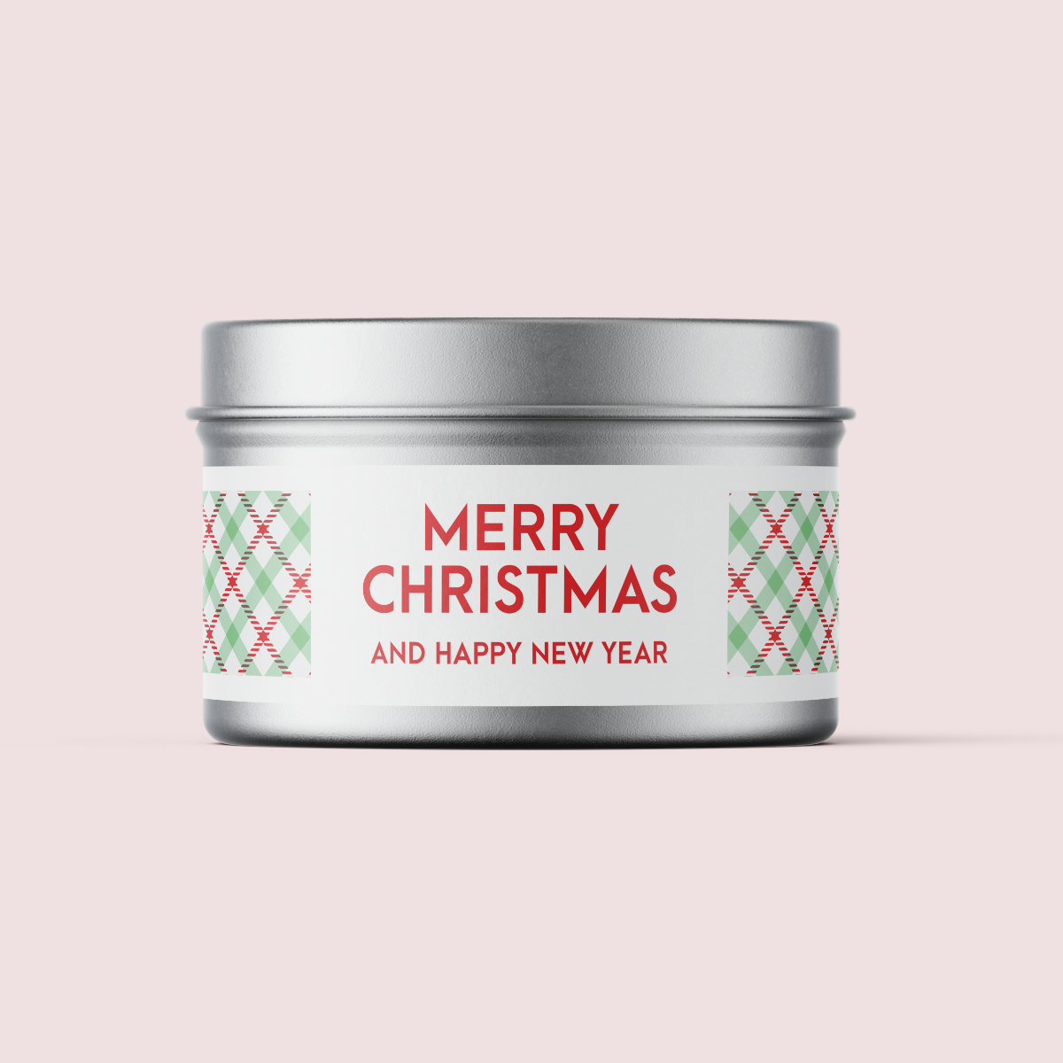 Gingham Collection - Christmas - Design Three - Travel Tin Wrap