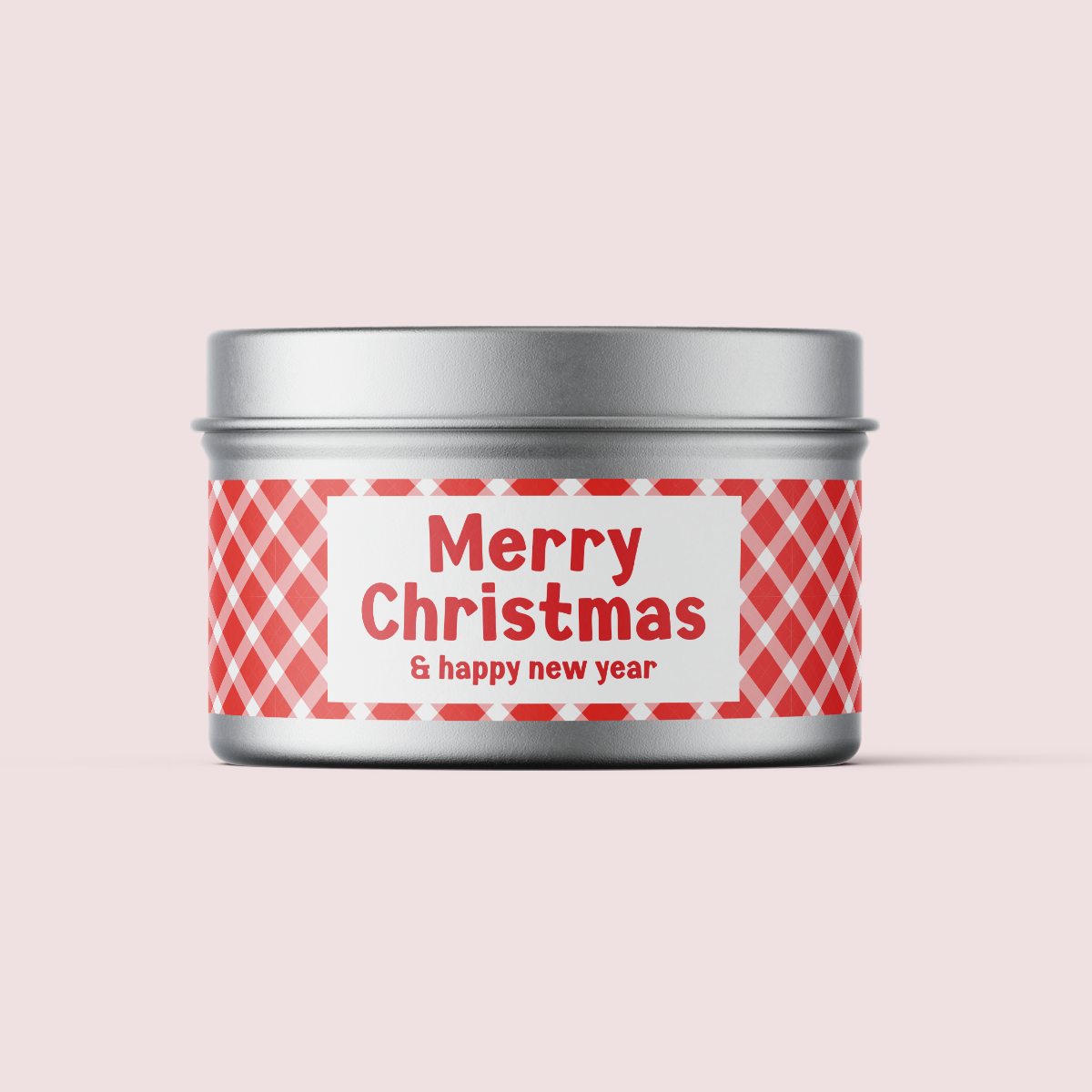 Gingham Collection - Christmas - Design Four - Travel Tin Wrap