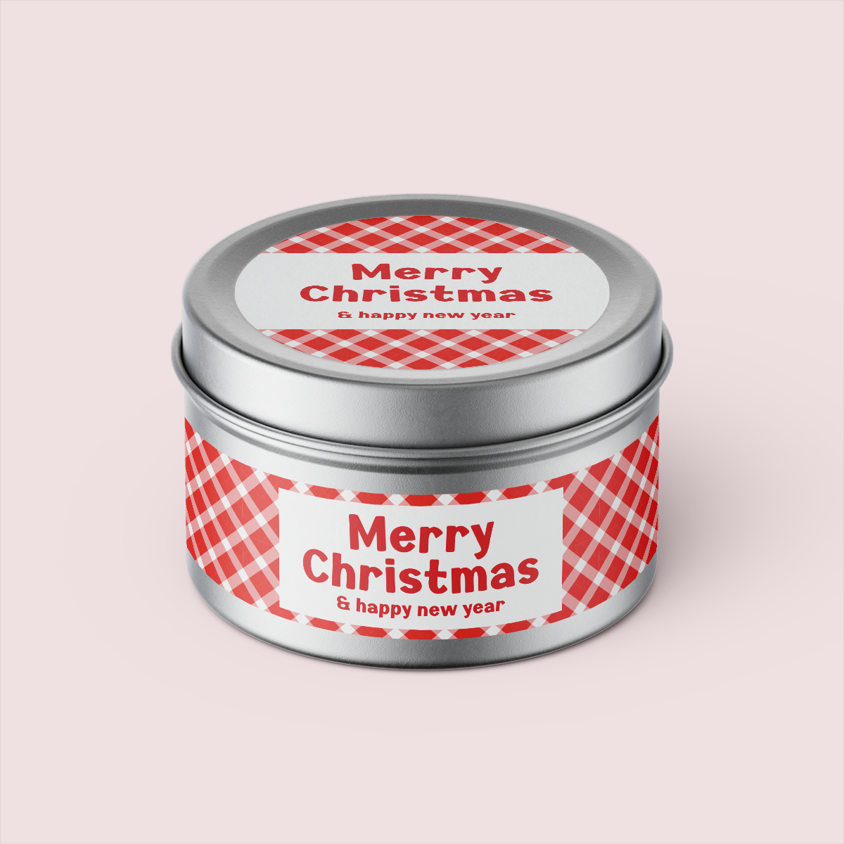 Gingham Collection - Christmas - Design Four - Travel Tin Set