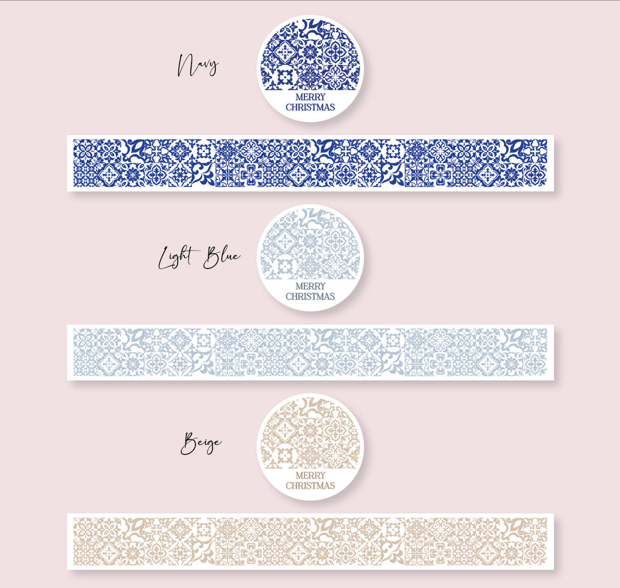 Hamptons Collection - Christmas - Design One - TRAVEL TIN SET