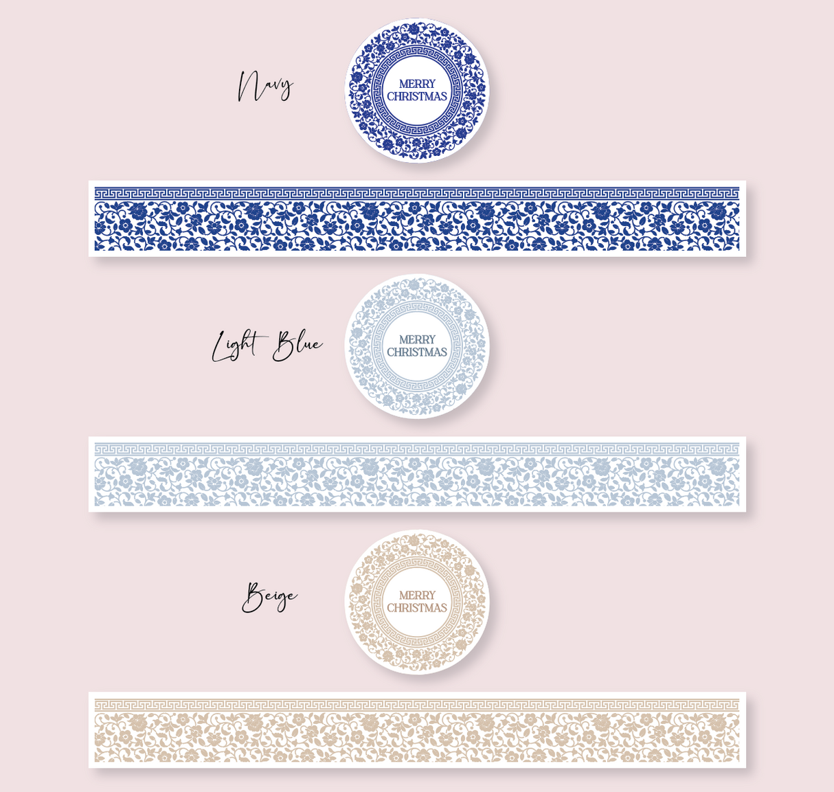 Hamptons Collection - Christmas - Design Three - TRAVEL TIN SET