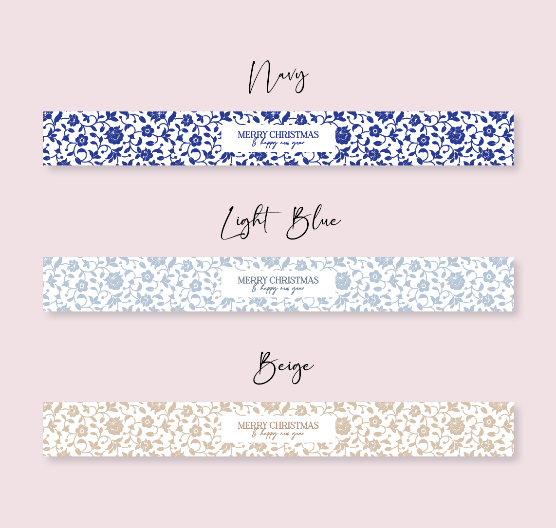 Hamptons Collection - Christmas - Design Five - TRAVEL TIN WRAP