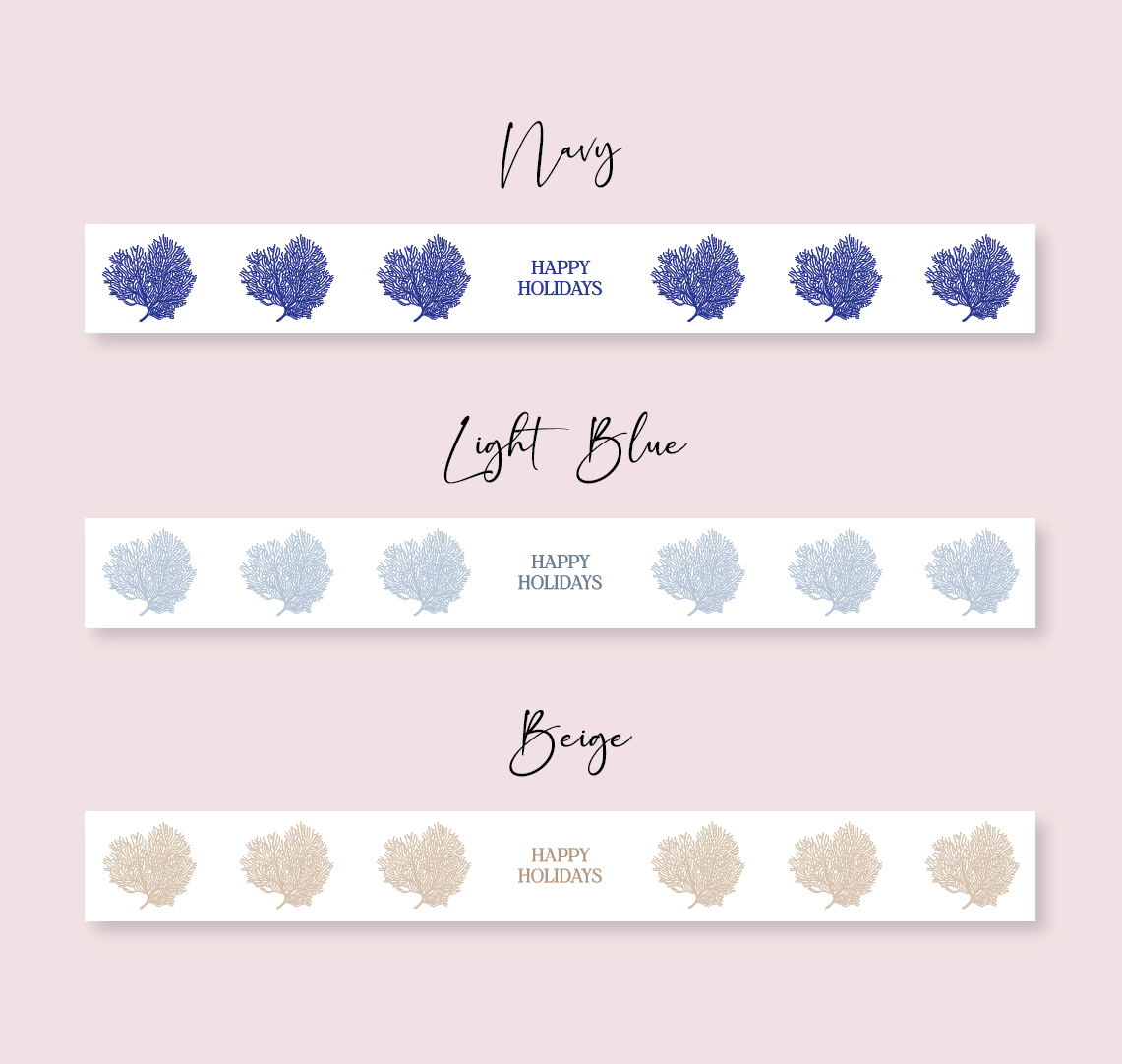 Hamptons Collection - Christmas - Design Seven - TRAVEL TIN WRAP