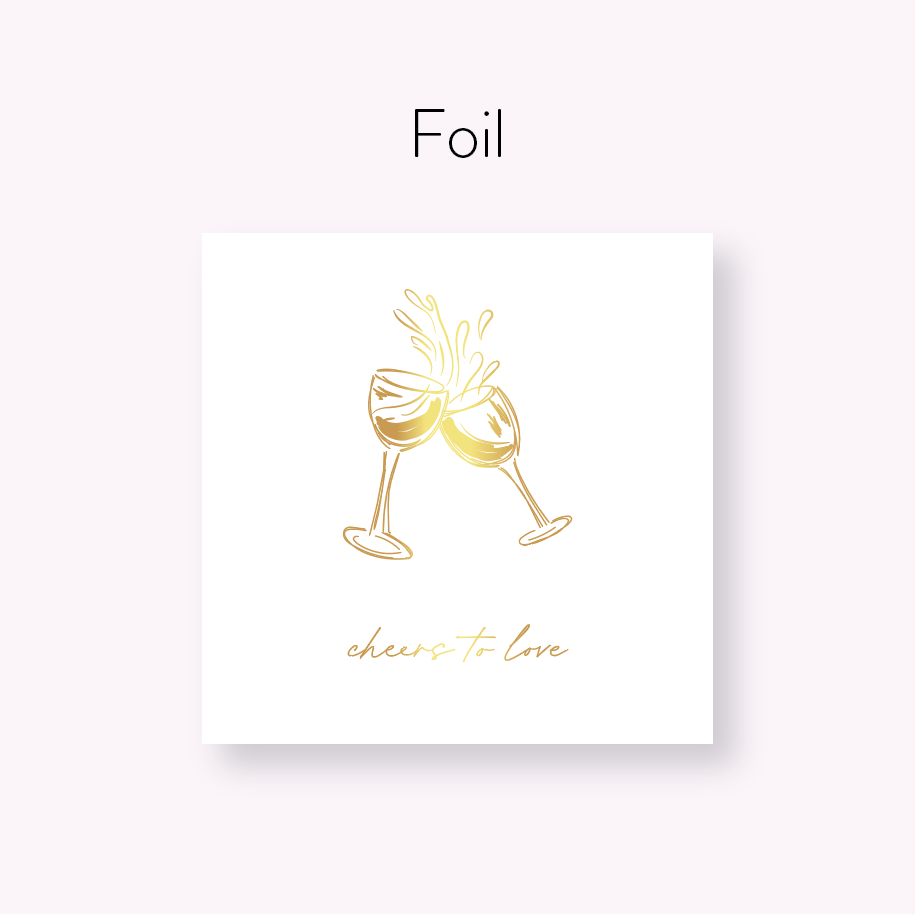 Cheers to Love - SQUARE Vinyl Label Pack