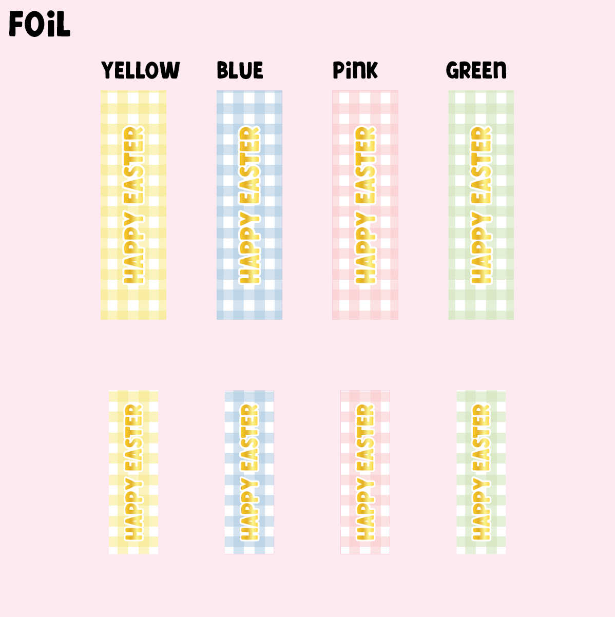 Gingham Collection - Easter - Design One - SLIM