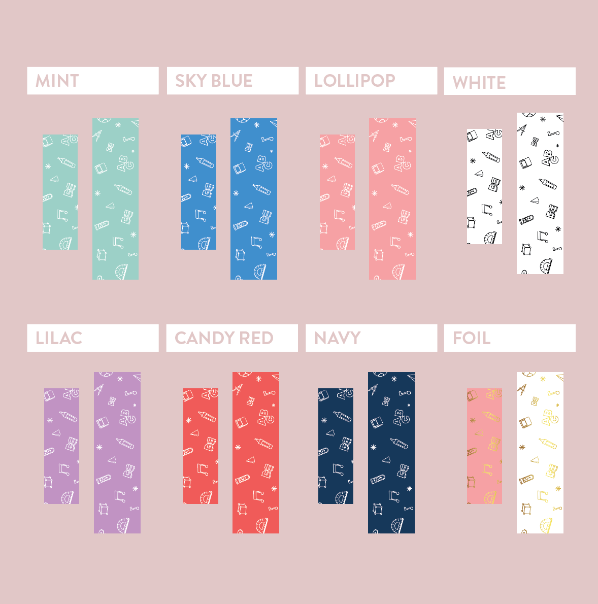 Festive Teacher Appreciation Vinyl Label Pack - Slim