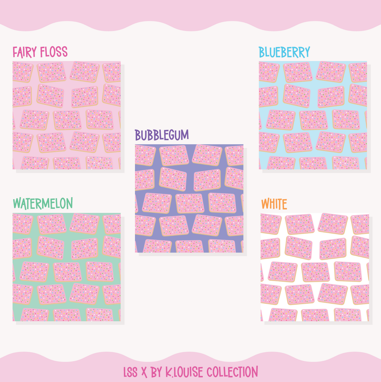 By K.Louise - Lolly Shop Collection - Hundreds & Thousands - SQUARE