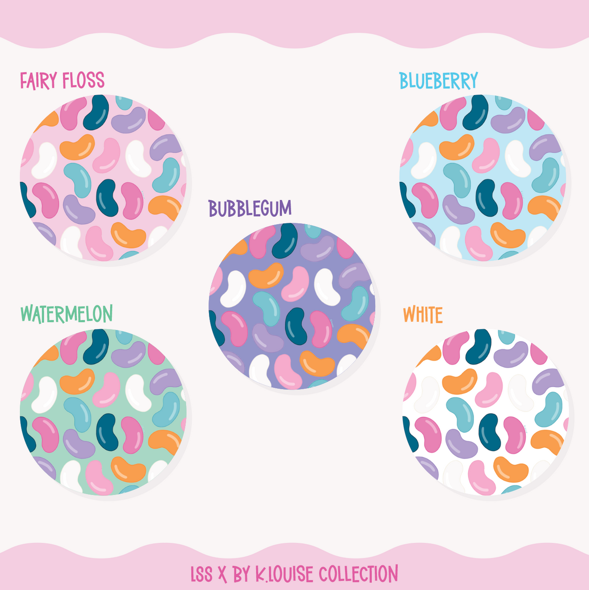 By K.Louise - Lolly Shop Collection - Jellybeans - ROUND