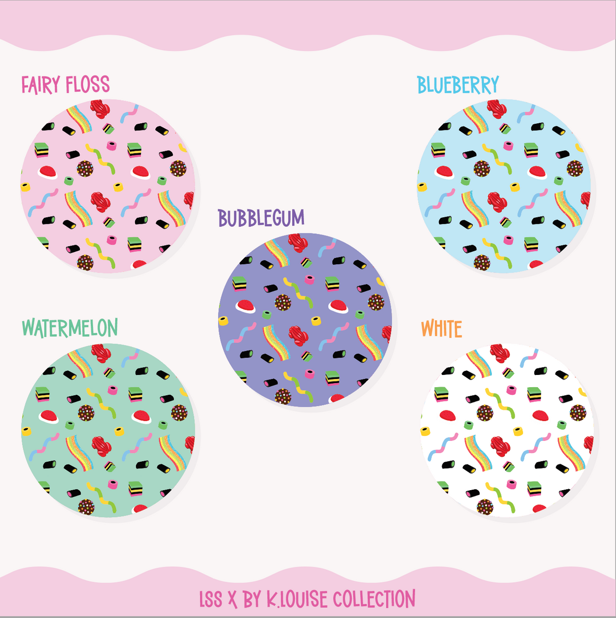 By K.Louise - Lolly Shop Collection - Party Mix - ROUND